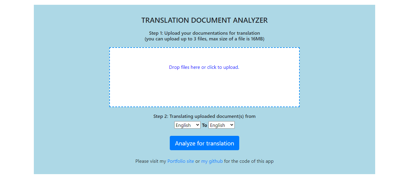 TRANSLATION DOCUMENT ANALYZER